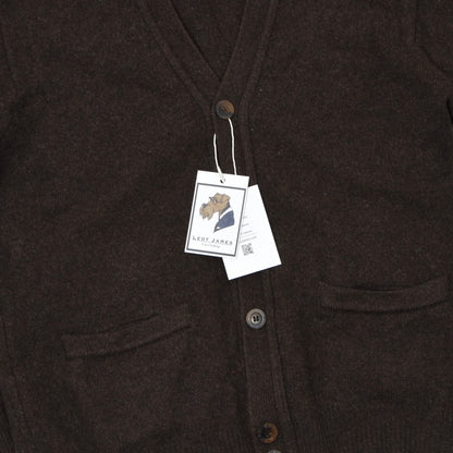 Burlington Wool Cardigan /Sweater Size 50 Chest ca. 54cm - Brown