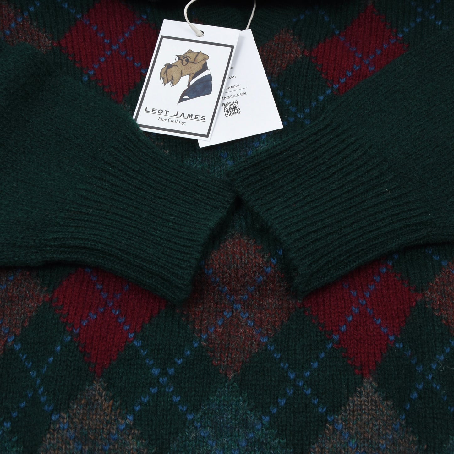 Peter Scott Wool Sweater Size UK40 - Argyle