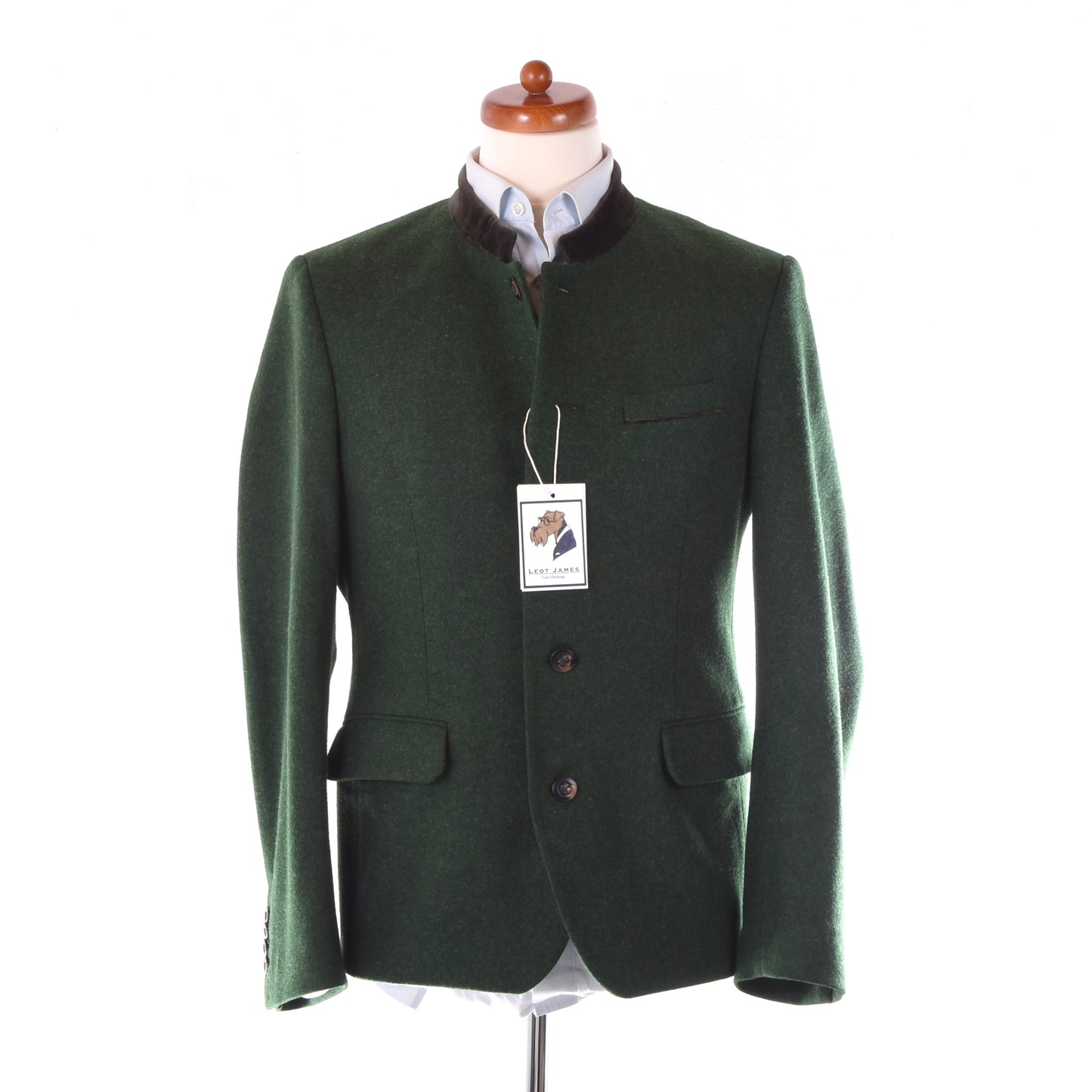 Manufaktur Grasegger Wolljanker/Jacke Größe 50 ca. 53,5 cm – Grün