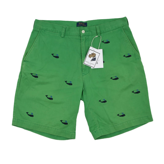 Polo Ralph Lauren Embroidered Shorts Size 34 - Green