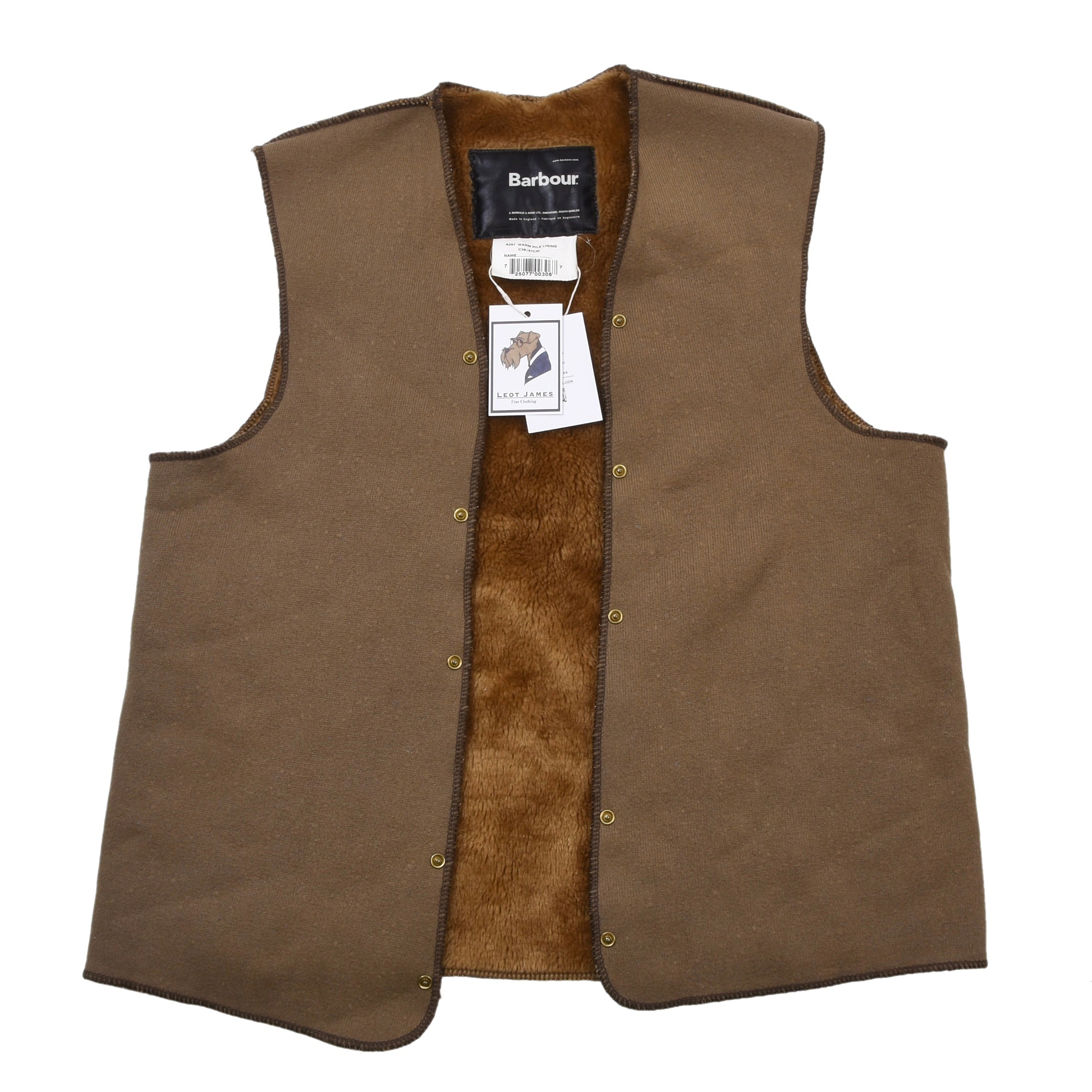 90s Barbour バブアー A297 パイル ライナー C38 英国製 90s Barbour Liner Vest バブアー ライナーベスト ヴィンテージ 英国