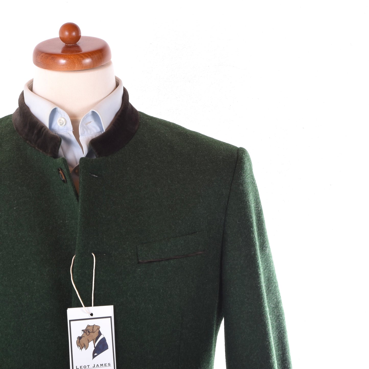 Manufaktur Grasegger Wolljanker/Jacke Größe 50 ca. 53,5 cm – Grün