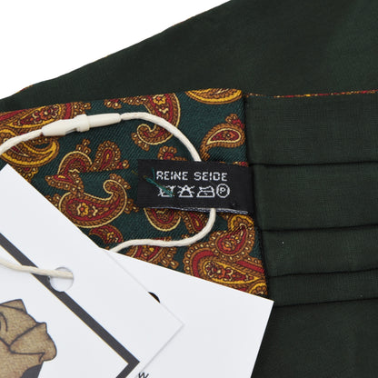 Striessnig Wien Silk Ascot/Cravatte Tie - Green Paisley