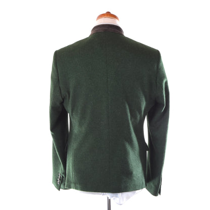 Manufaktur Grasegger Wolljanker/Jacke Größe 50 ca. 53,5 cm – Grün