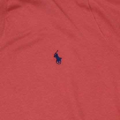 Polo Ralph Lauren 100% Pima Cotton Sweater Size XXL Slim Fit - Coral