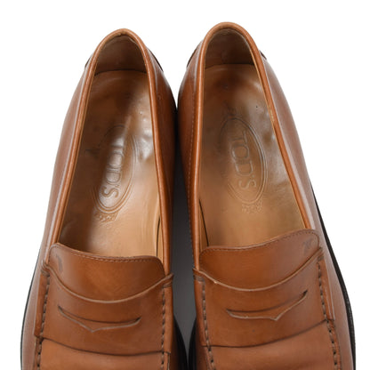 Tod's Leather Loafers Size 9 - Tan