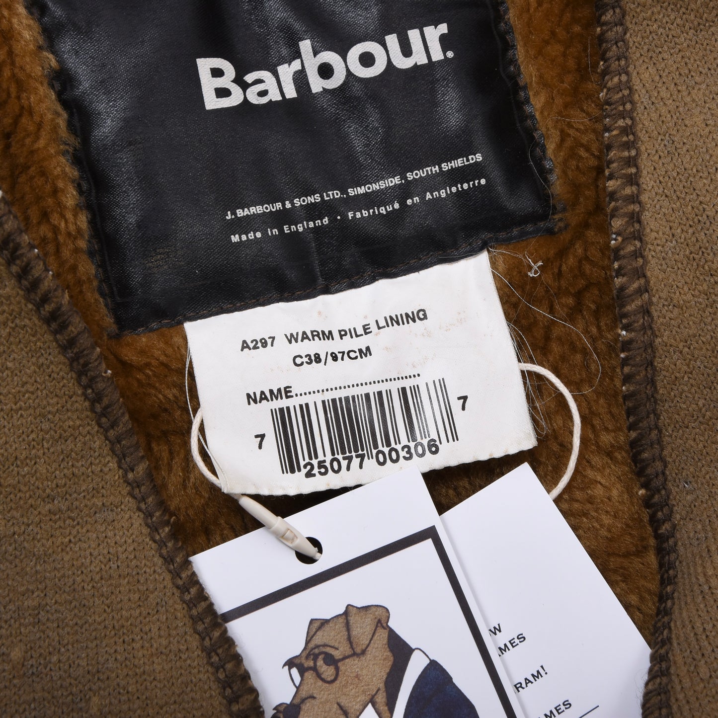 Barbour A297 Acrylfutter Größe C38/97cm - Braun