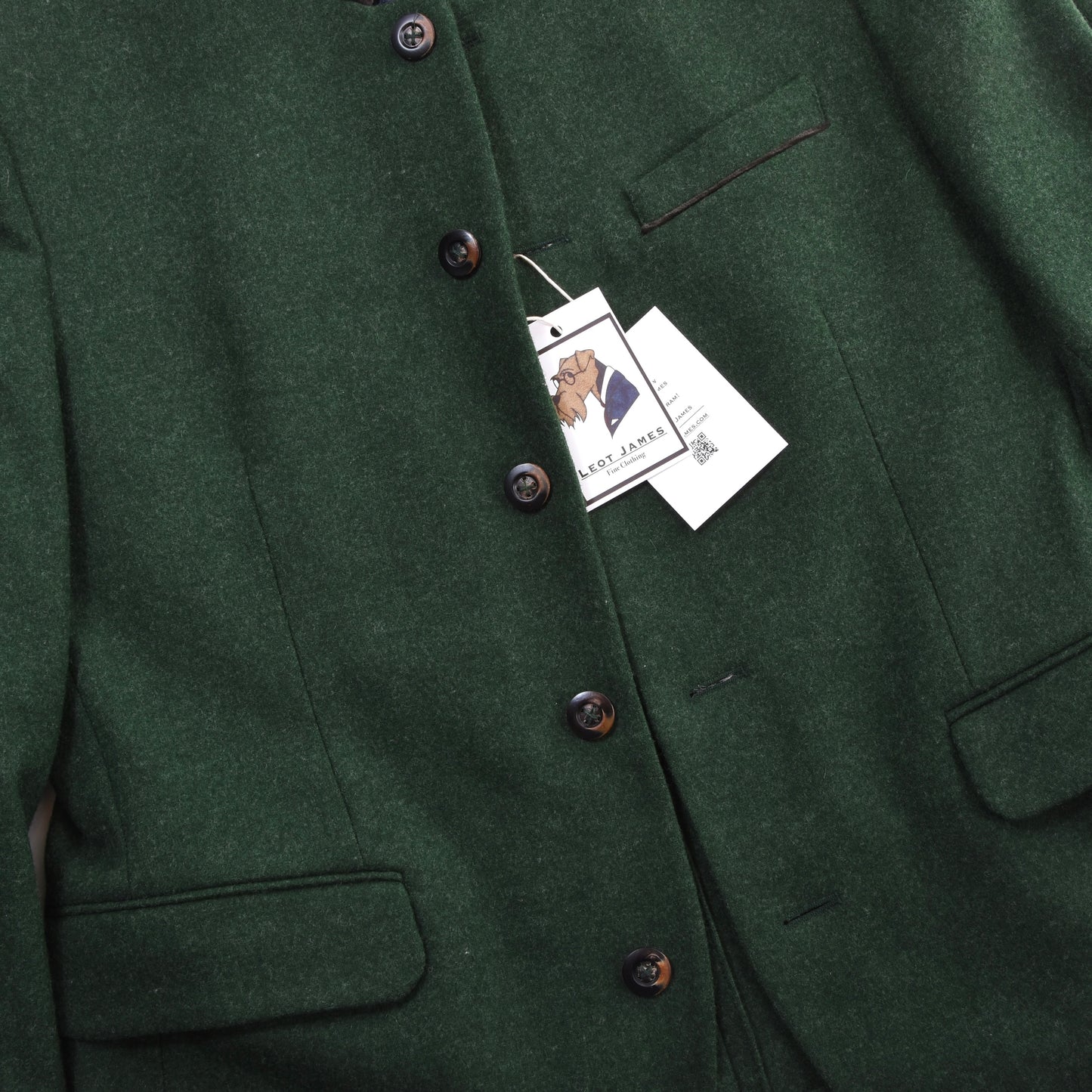 Manufaktur Grasegger Wolljanker/Jacke Größe 50 ca. 53,5 cm – Grün