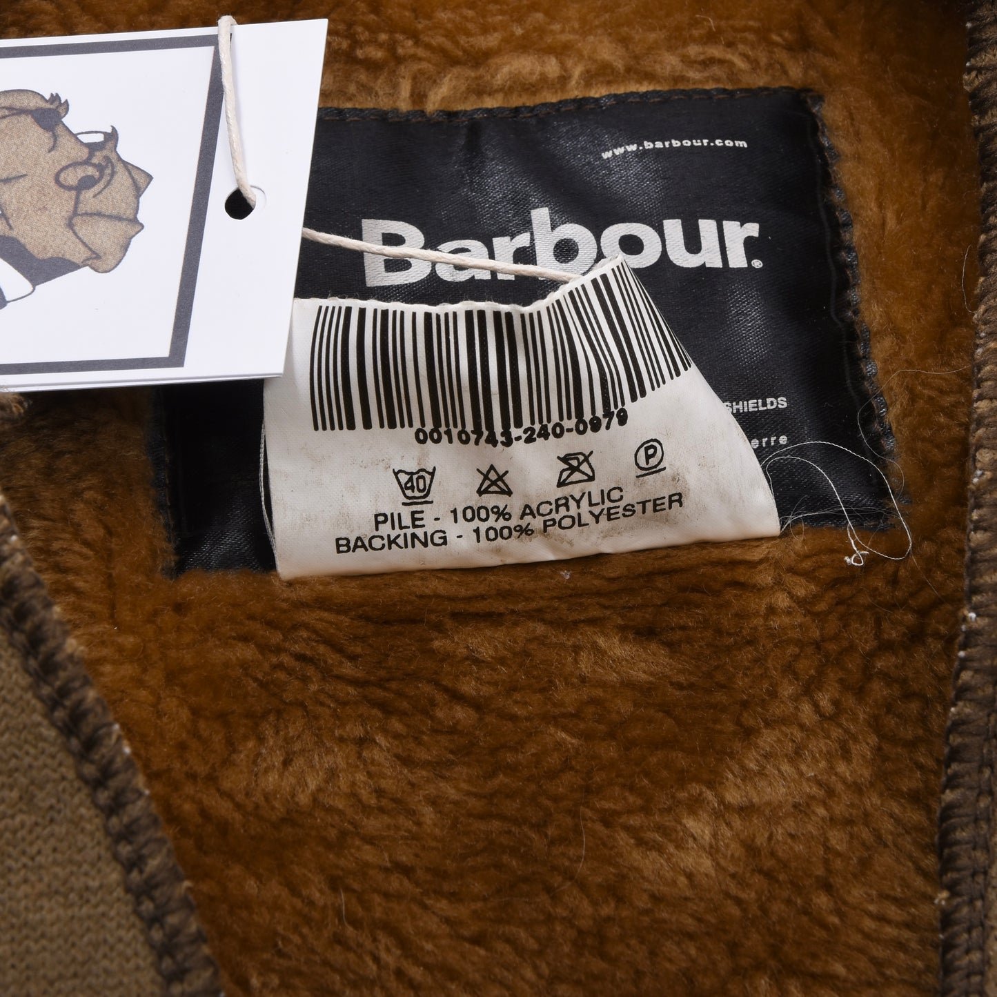Barbour A297 Acrylfutter Größe C38/97cm - Braun