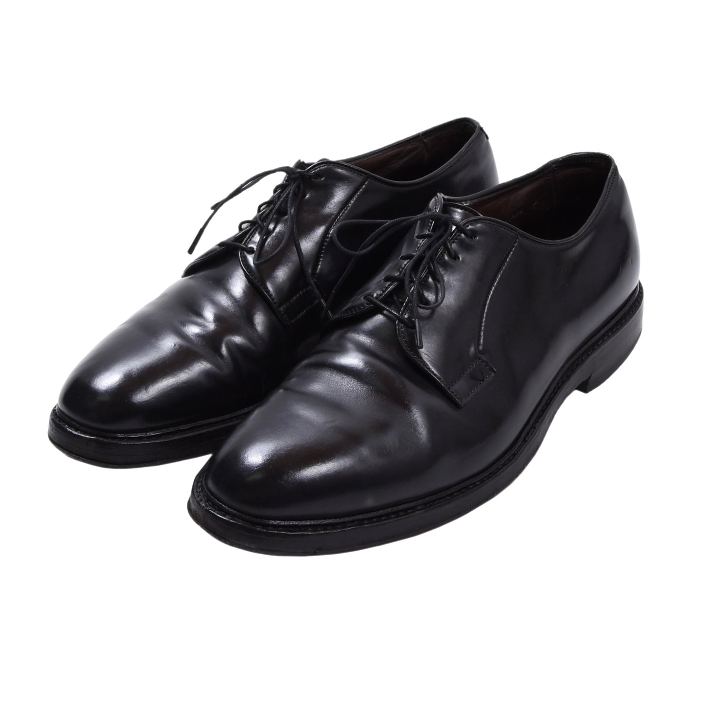 Allen Edmonds Leeds Shell Cordovan Shoes Size 9 1/2 EE - Black