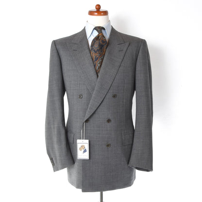 Brioni Double-Breasted Wool Suit Size 54/44 ca. 58cm - Grey