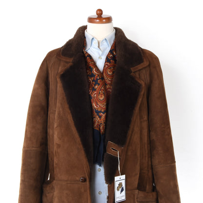 Shearling Original Coat Size 54 - Brown