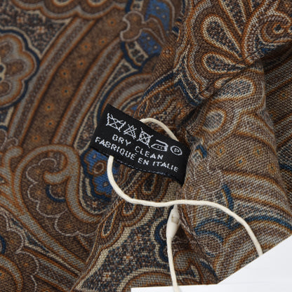 Classic 100% Wool Dress Scarf ca. 167cm- Paisley/Floral/Plaid