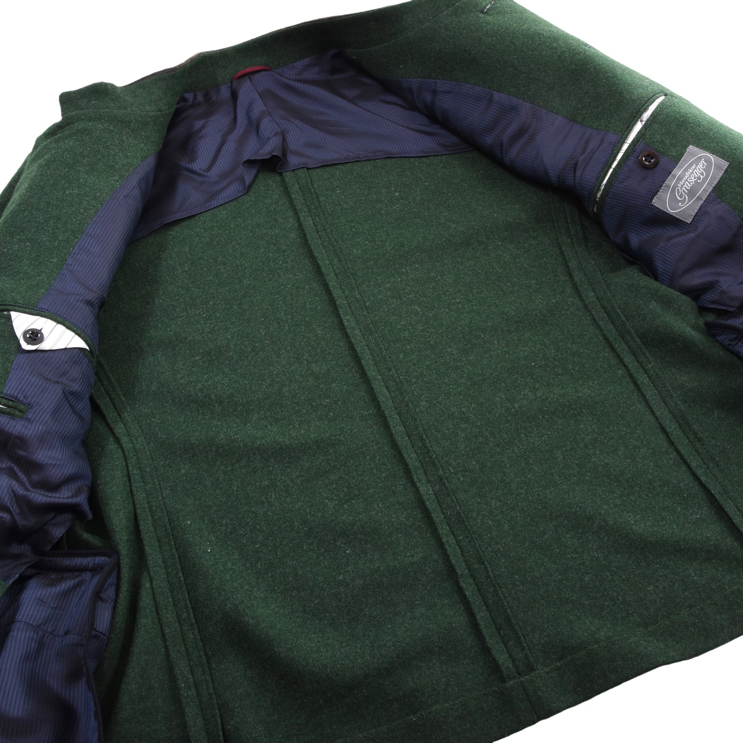 Manufaktur Grasegger Wolljanker/Jacke Größe 50 ca. 53,5 cm – Grün