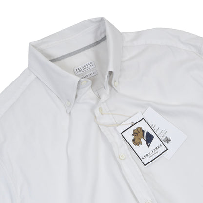 Brunello Cucinelli Hemd Größe L Basic Fit - Weiß