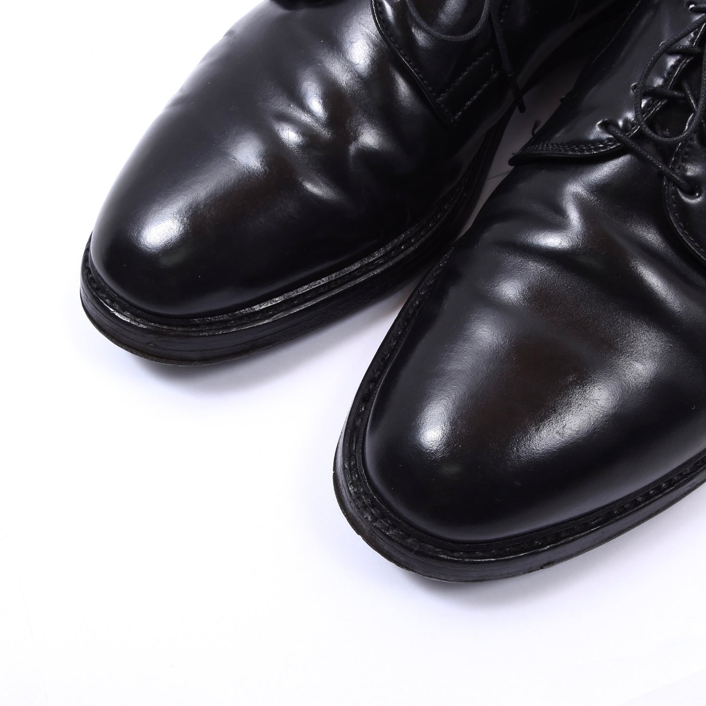 Allen Edmonds Leeds Shell Cordovan Shoes Size 9 1/2 EE - Black