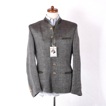 Klampfl Kleidet Leinen Janker/Jacke Größe 48 ca. 51 cm – Grau