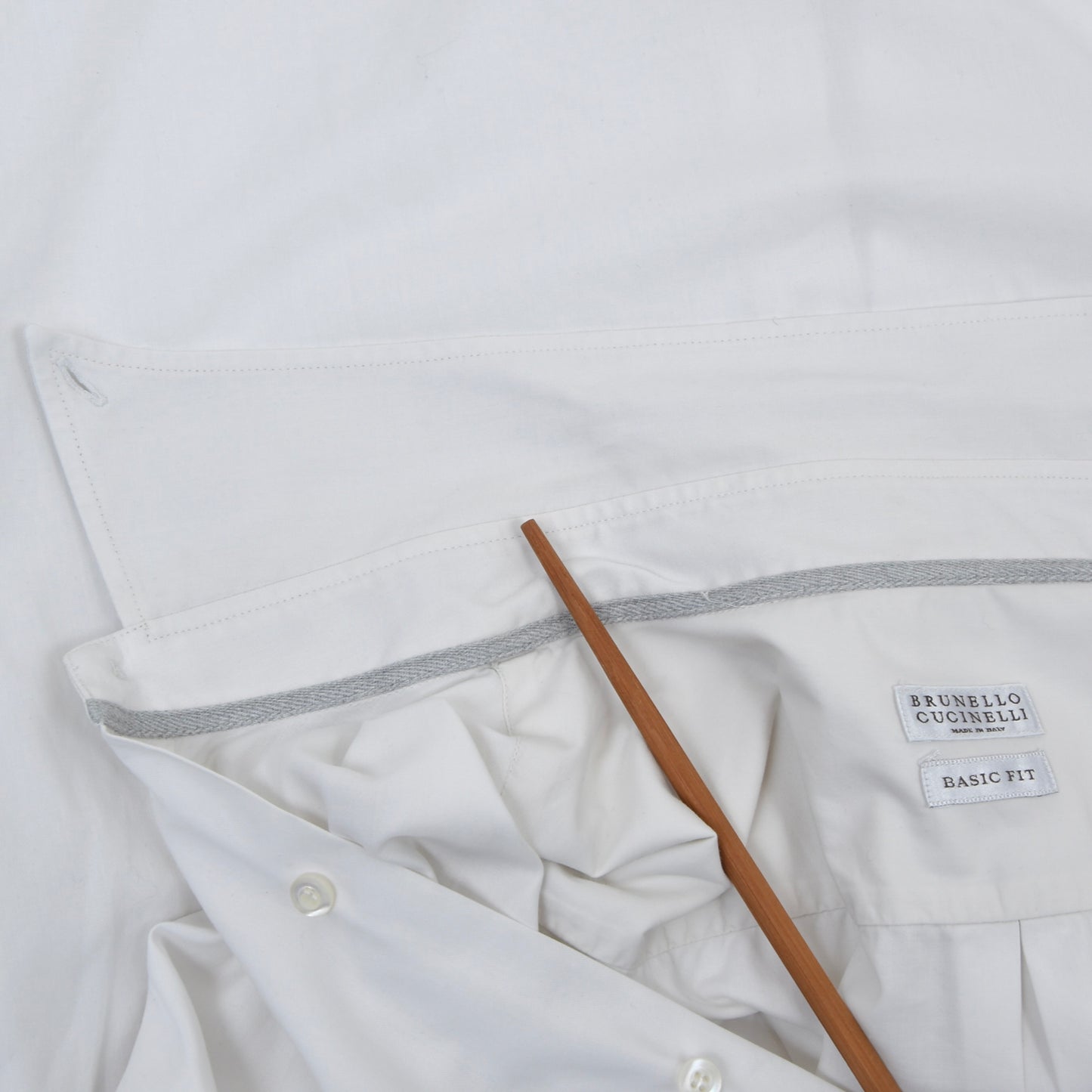 Brunello Cucinelli Shirt Size L Basic Fit - White