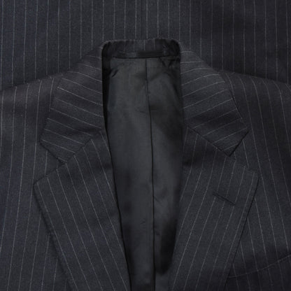 Vintage Chester Barrie Wool Suit Size 38"/96cm ca. 50.5cm - Grey Chalk Stripe