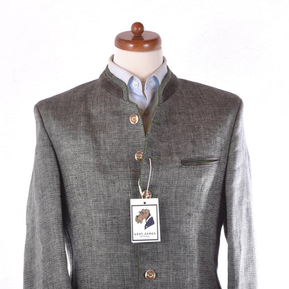 Klampfl Kleidet Leinen Janker/Jacke Größe 48 ca. 51 cm – Grau