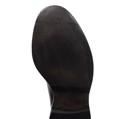 Allen Edmonds Leeds Shell Cordovan Shoes Size 9 1/2 EE - Black