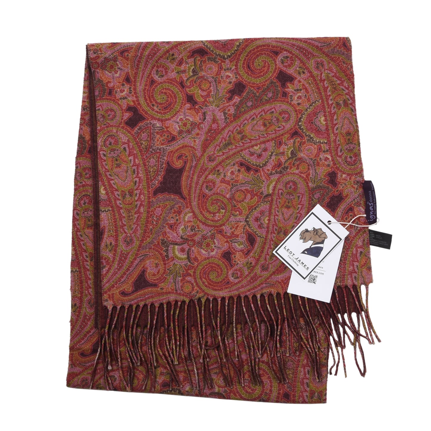 Ignas x Romy Hubegger Woll-Kaschmir-Schal, ca. 166 cm – Paisley