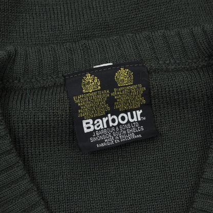 Vintage Barbour 1982-1987 Shooting/Commando Sweater Size 38"/97cm/S - Green