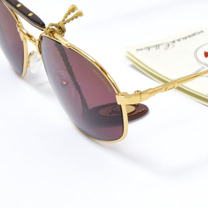 NOS Derapage Collections F3 C06 60mm Sunglasses - Gold