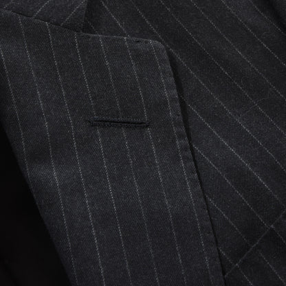 Vintage Chester Barrie Wool Suit Size 38"/96cm ca. 50.5cm - Grey Chalk Stripe