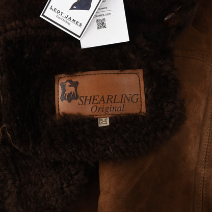 Shearling Original Coat Size 54 - Brown