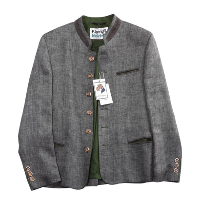Klampfl Kleidet Leinen Janker/Jacke Größe 48 ca. 51 cm – Grau
