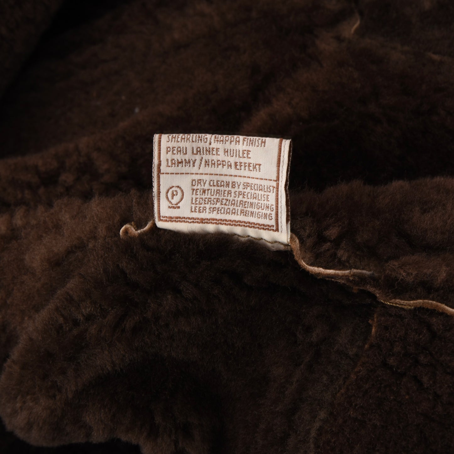 Shearling Original Coat Size 54 - Brown