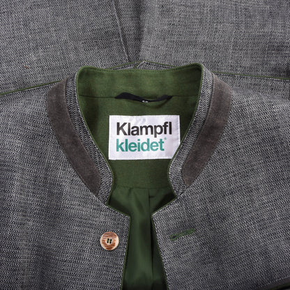 Klampfl Kleidet Leinen Janker/Jacke Größe 48 ca. 51 cm – Grau