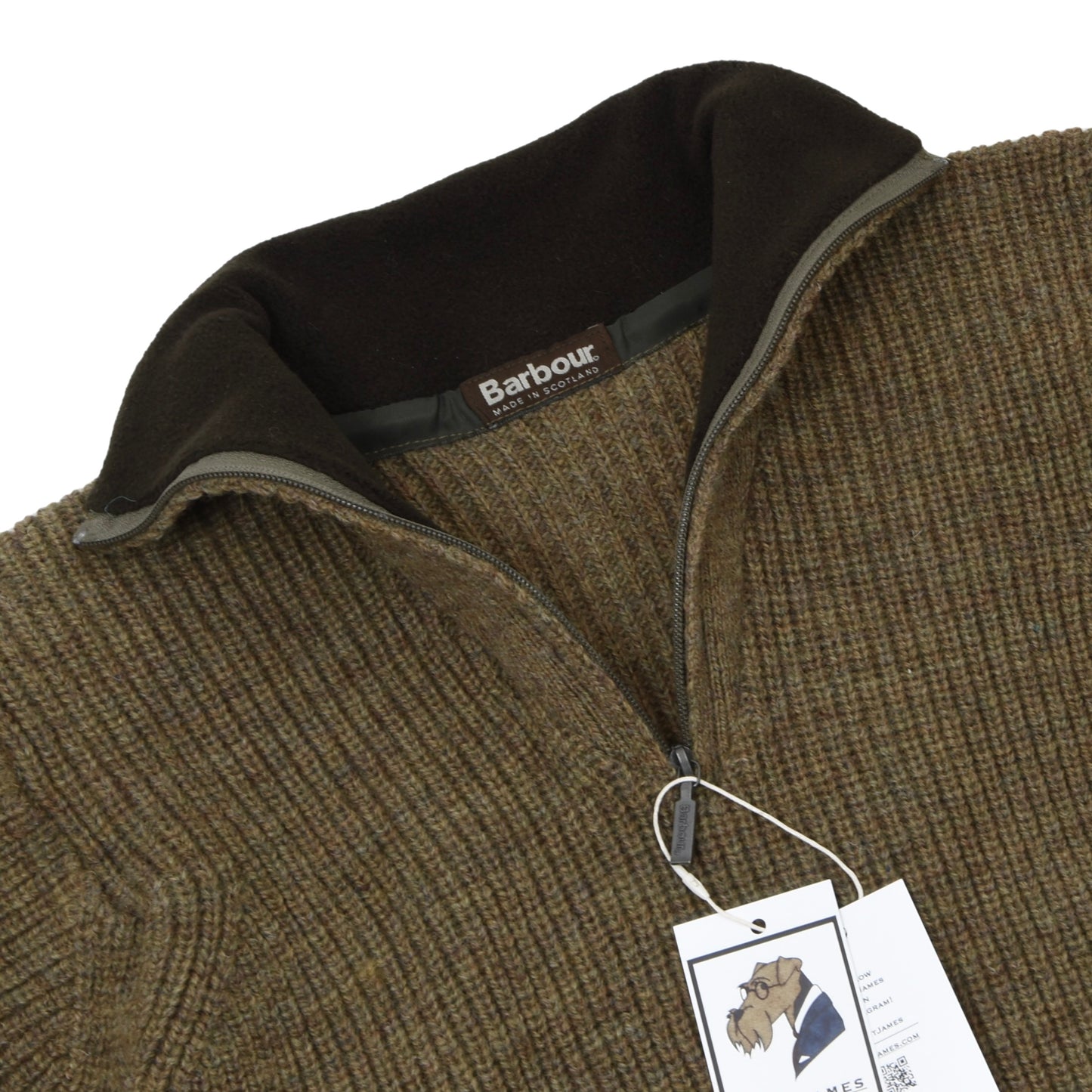 Barbour Wool Sweater D1320 Tyne Size S ca. 53.5cm