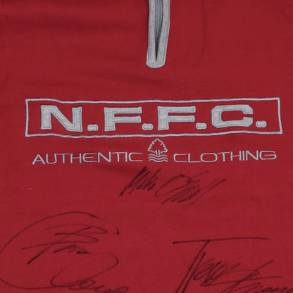 Nottingham Forest FC Pullover mit Unterschriften Größe XL - Rot