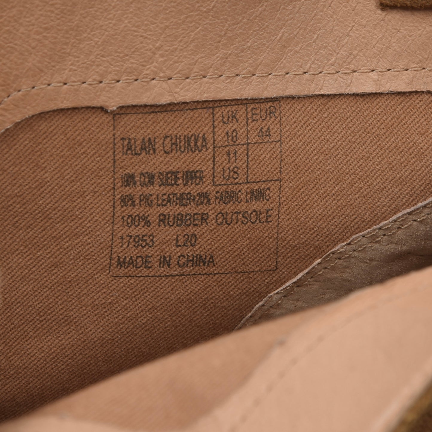 Polo Ralph Lauren Suede Talan Chukka Boots Size EUR 44/US11/UK 10 - Tan