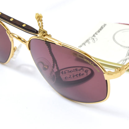 NOS Derapage Collections F3 C06 60mm Sunglasses - Gold