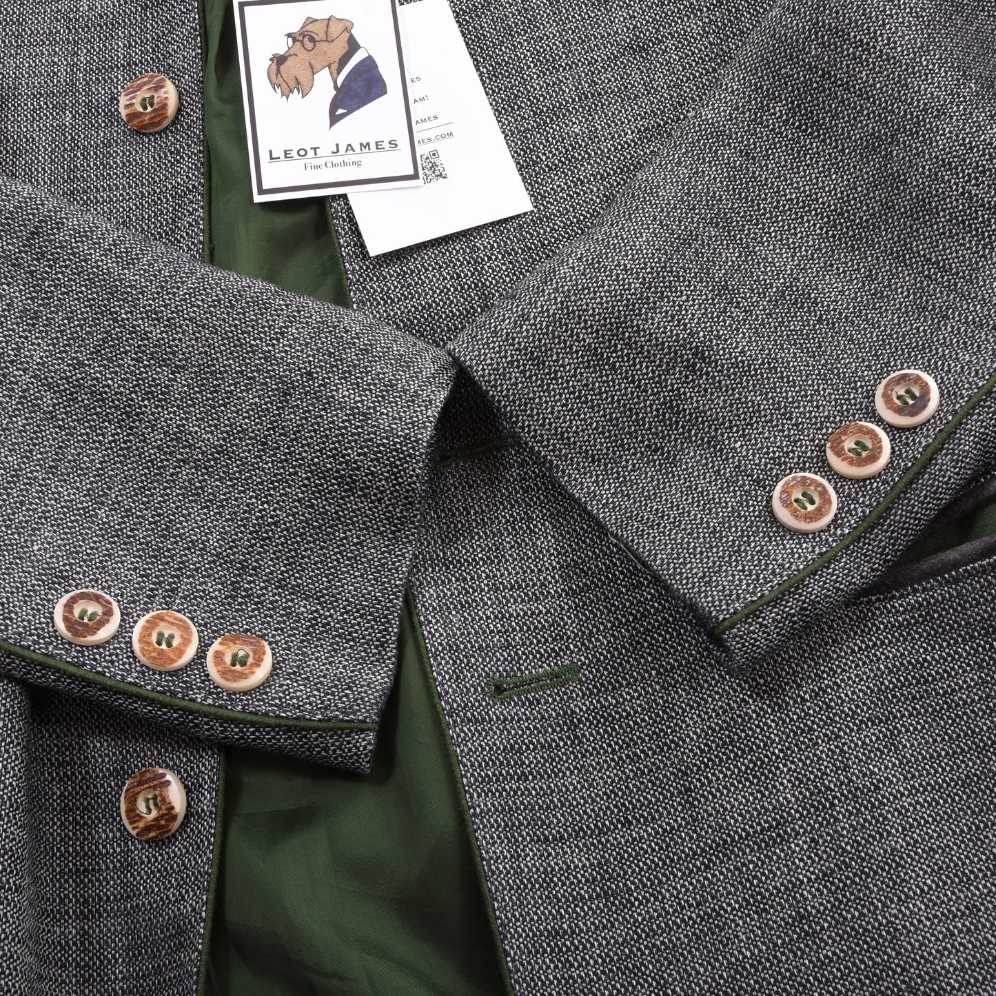 Klampfl Kleidet Leinen Janker/Jacke Größe 48 ca. 51 cm – Grau