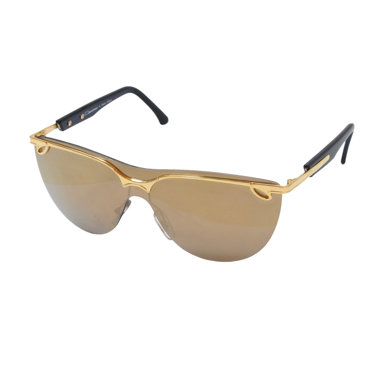 NOS Derapage Collections LS C06 Mirrored Sunglasses - Gold