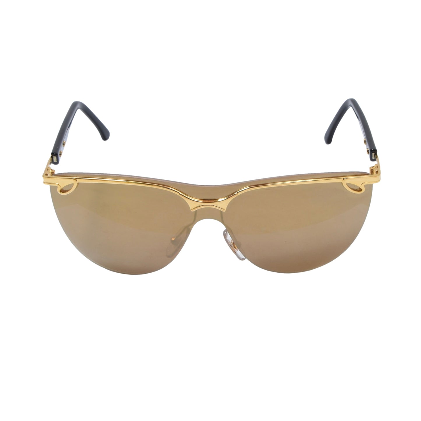 NOS Derapage Collections LS C06 Mirrored Sunglasses - Gold