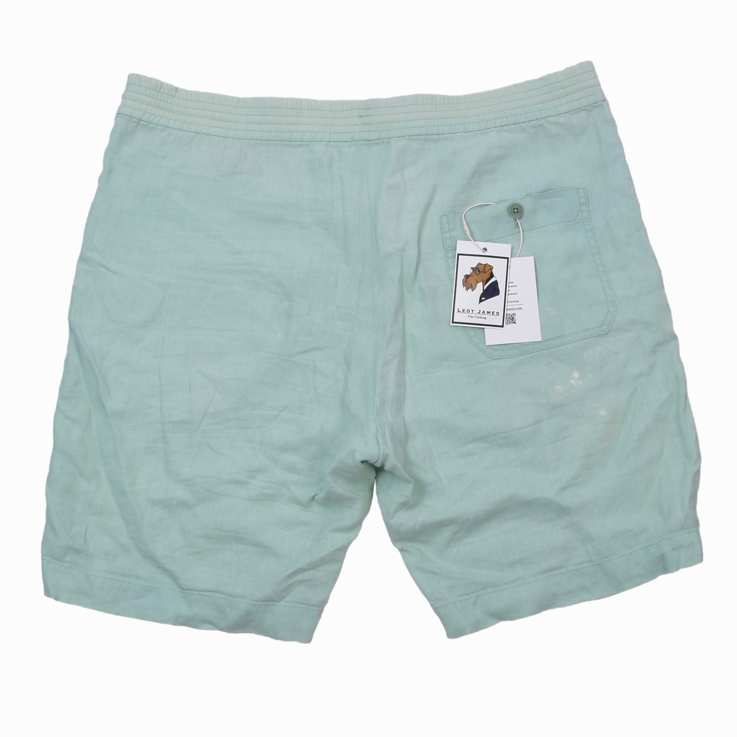 Hermès Paris Linen Shorts Size W42 - Seafoam Green