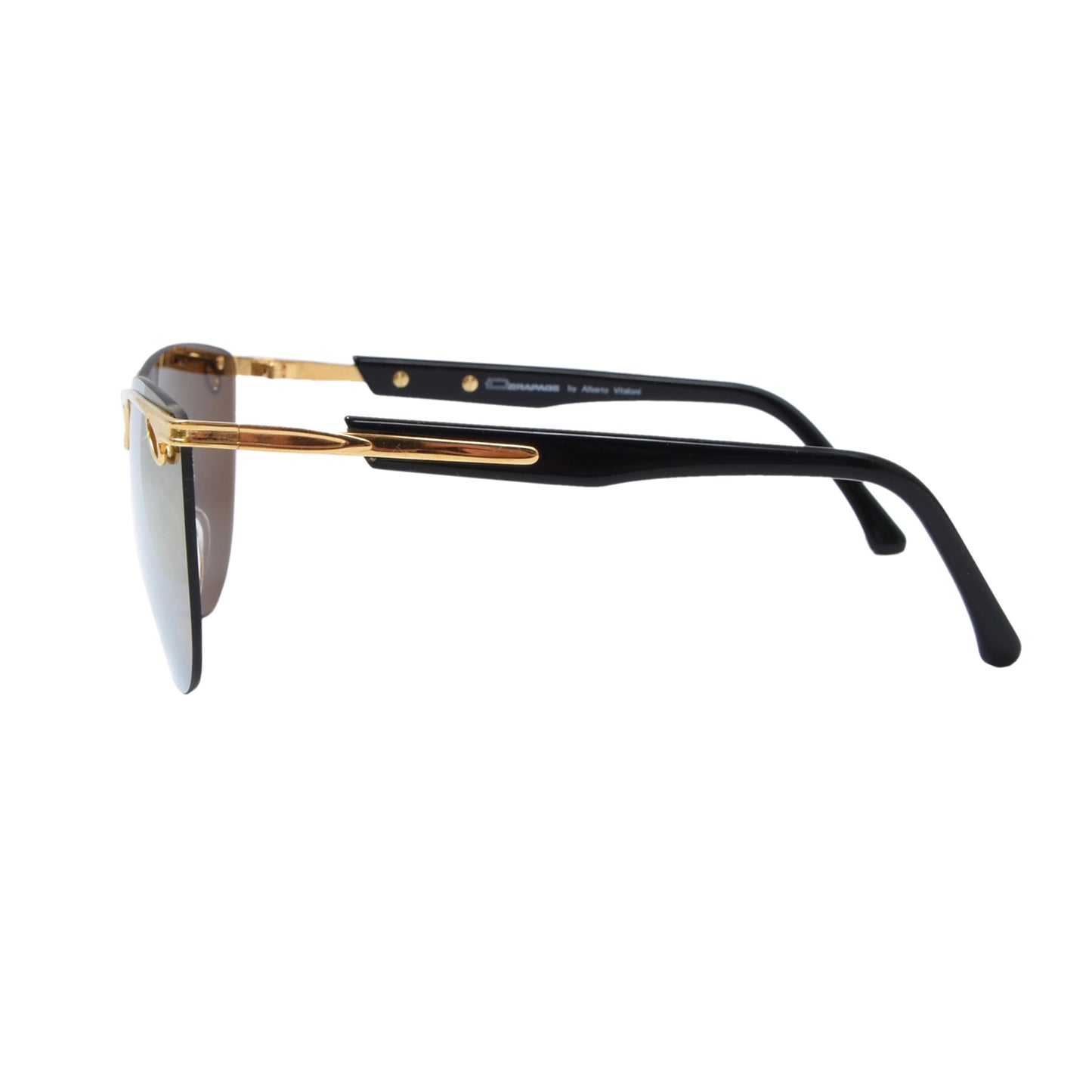 NOS Derapage Collections LS C06 Mirrored Sunglasses - Gold