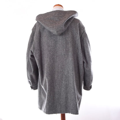 Loden Fürst 100% Wollmantel Größe 54 Brust ca. 71cm - Grau