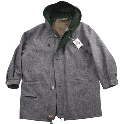 Loden Fürst 100% Wollmantel Größe 54 Brust ca. 71cm - Grau