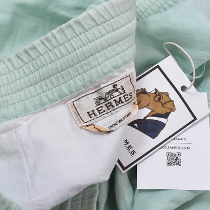 Hermès Paris Linen Shorts Size W42 - Seafoam Green