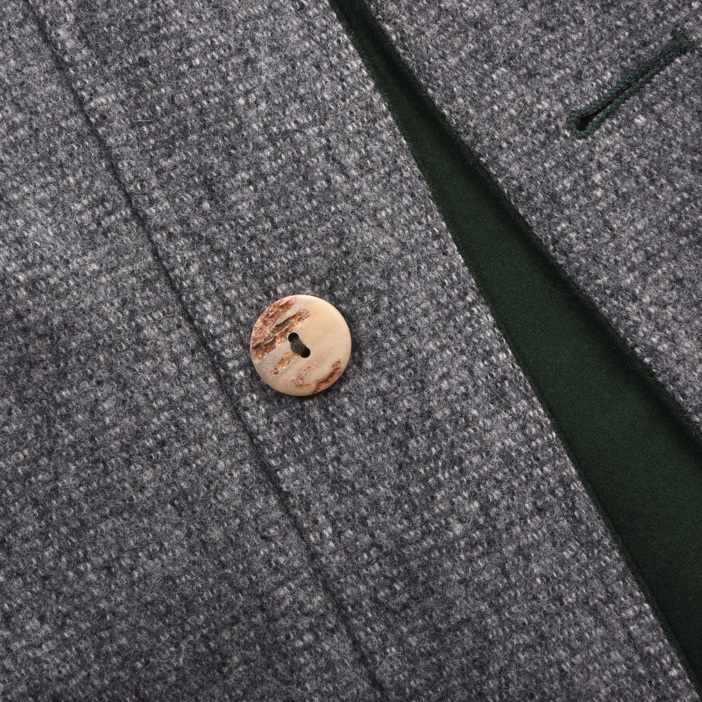 Loden Fürst 100% Wollmantel Größe 54 Brust ca. 71cm - Grau