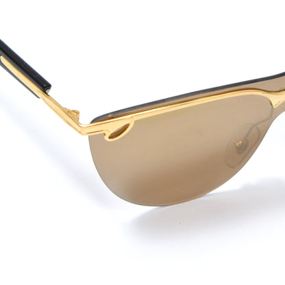 NOS Derapage Collections LS C06 Mirrored Sunglasses - Gold