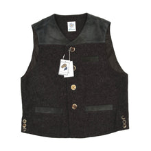 Laden Sie das Bild in den Galerie-Viewer, Amann Wool &amp; Leather Vest/Trachtengilet Size 54