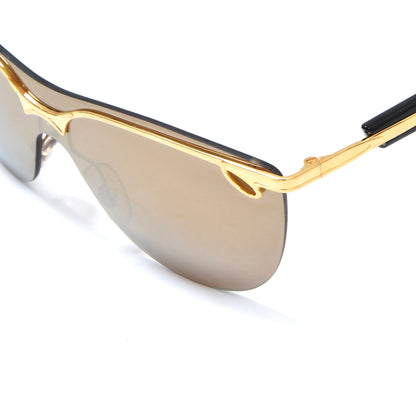 NOS Derapage Collections LS C06 Mirrored Sunglasses - Gold