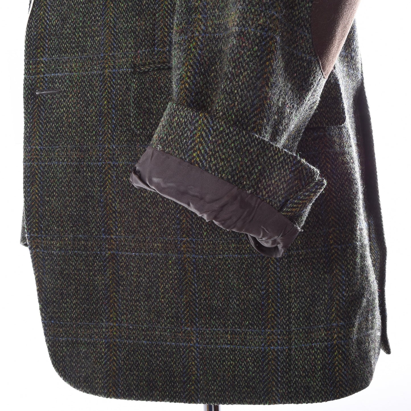 Mario Barutti Harris Tweed Jacket Size 98/40L ca. 55cm - Green